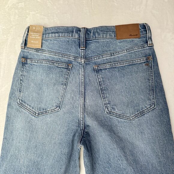 NEW Madewell The Perfect Vintage Flare Jeans Women's 27 Light Blue Delavan Wash - Picture 7 of 13
